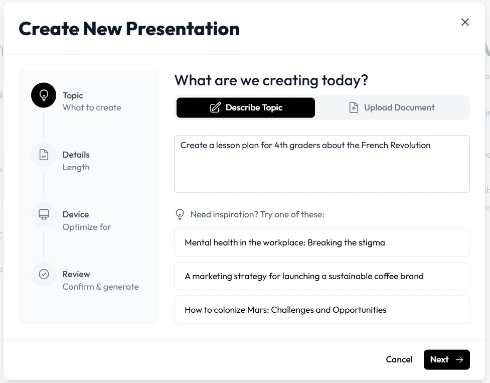 Best AI Presentation Builder for Teachers and Teams | Unni.ai