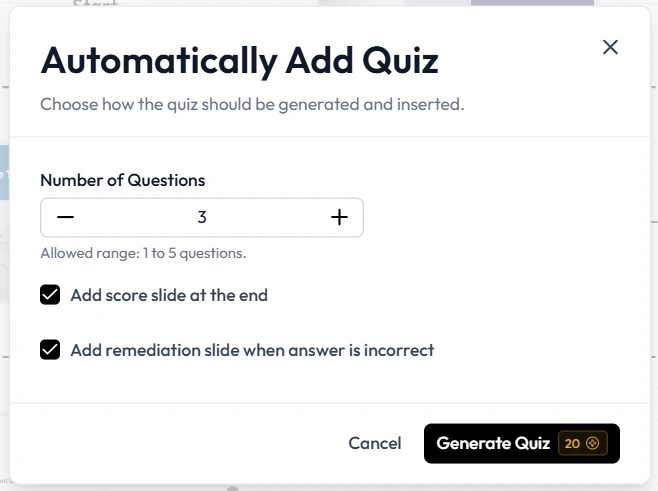 How to Add a Quiz to Your Course in Less Than 5 Minutes with AI
